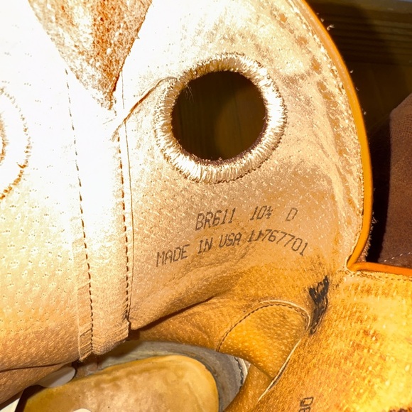 Justin BR611 Men's Bent Rail Western Boot with Madera Gaucho Square Toe 10.5 - Picture 12 of 16